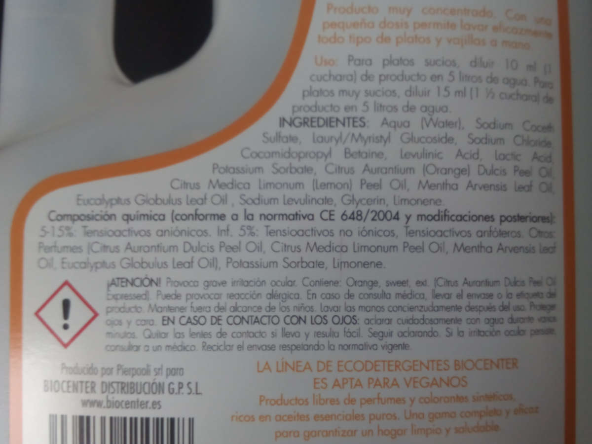 Biocenter_detergente platos vajilla_inci